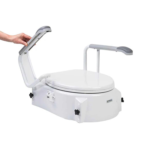 Raised Toilet Seat With Arms