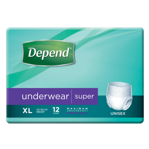 DEPEND Super Unisex Underwear XL