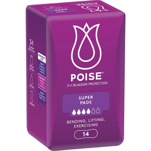 POISE Super Pads 14x6