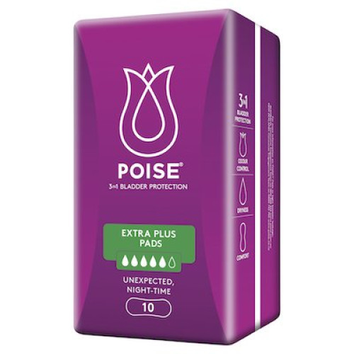 POISE Extra Plus Pads 10x6