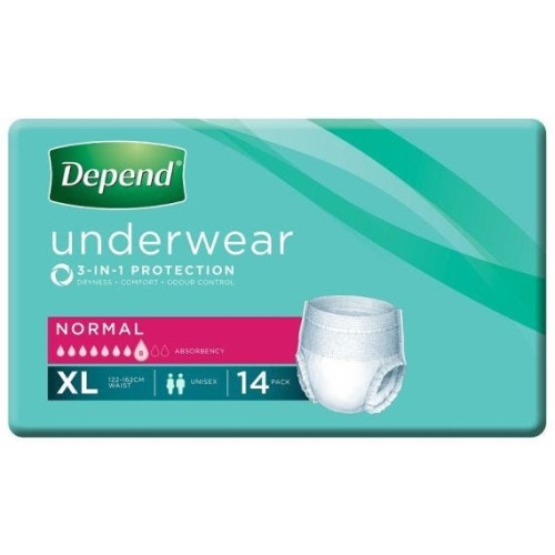 DEPEND Underwear Unisex Normal X Large