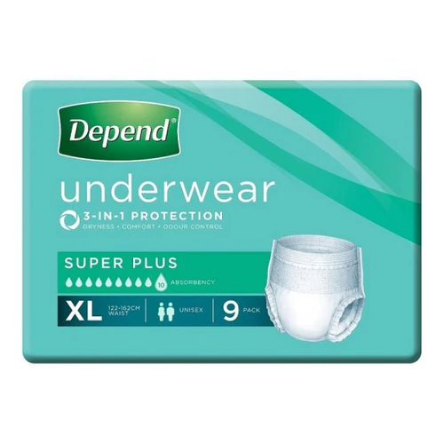 DEPEND Super Plus Unisex Underwear X Large