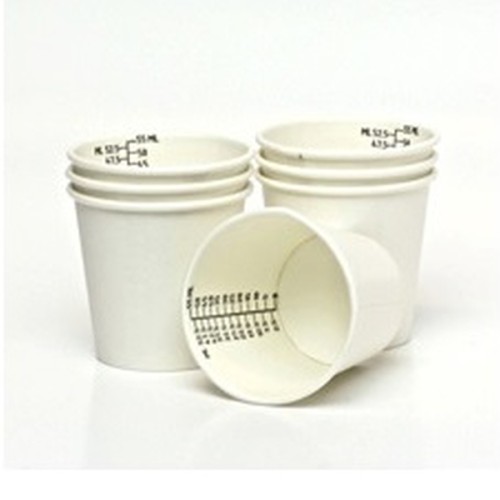 Pill Cup 55ml Paper Grad