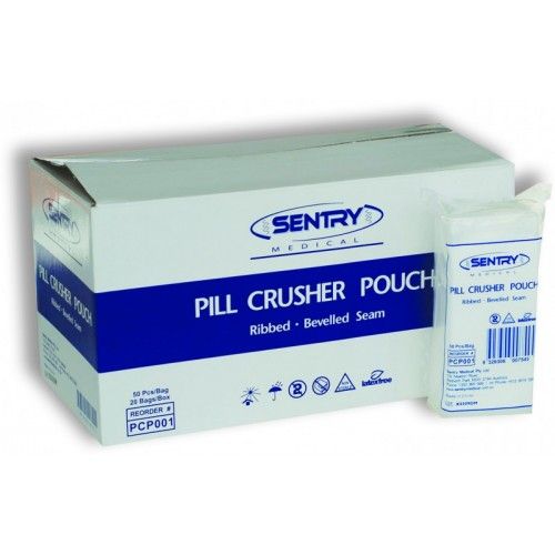 Pill Crusher Pouch Ribbed W Seam