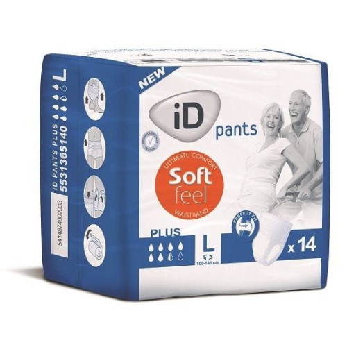 iD Pants Soft Feel Plus L (100-145cm) 1590ml