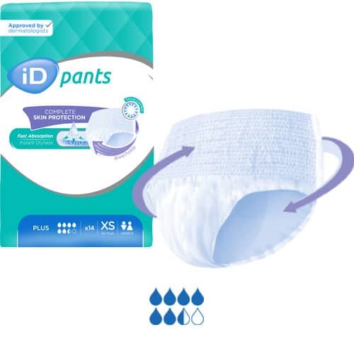 iD  Pants Plus XS (50-70cm) 1300ml