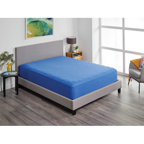 PROTECT-A-BED Fusion TENCEL Fitted Cobalt Extra Long Single 