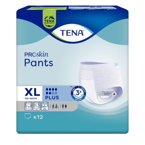 TENA Pants Plus Extra Large 12x4